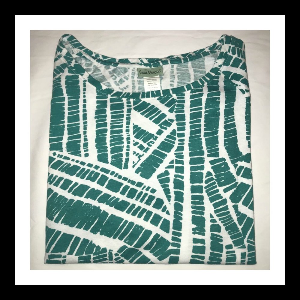 Short Sleeve Patterned Top